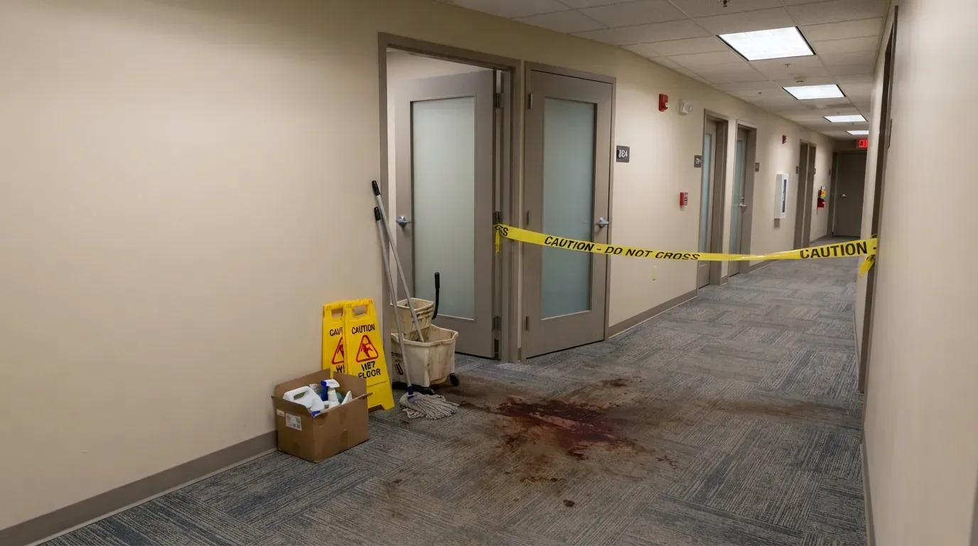 Residential living area before professional biohazard cleanup in Seattle