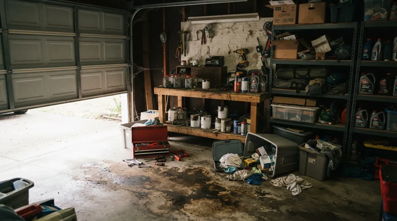 Seattle home before professional crime scene cleanup and biohazard remediation