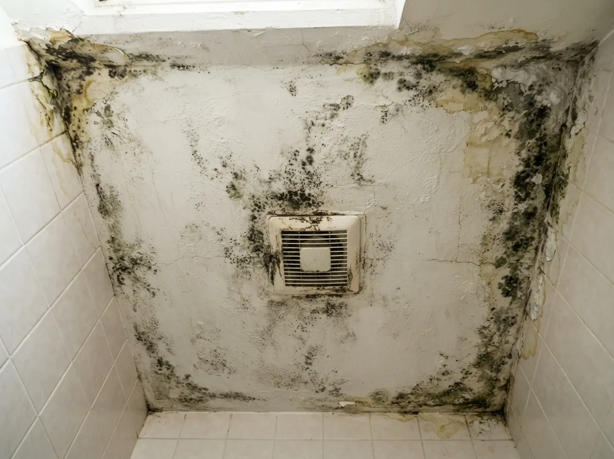 Mold damage before remediation