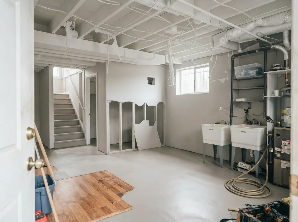 Fire damage restoration after cleanup in Seattle attic