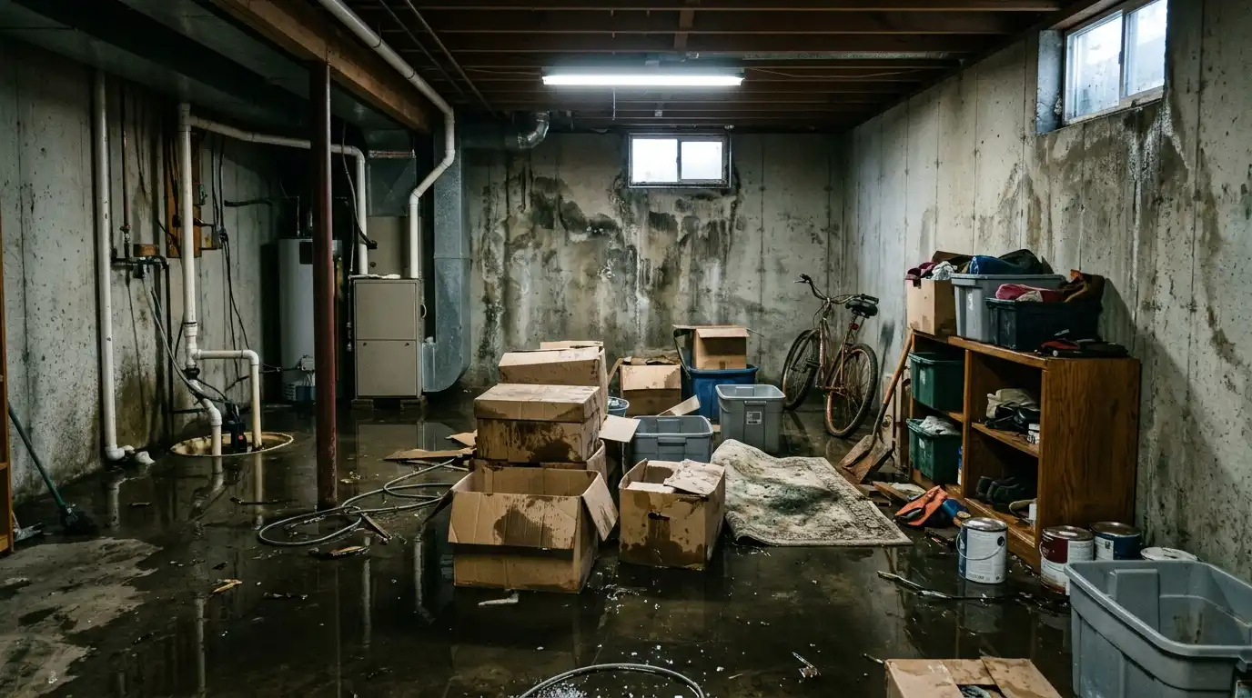 Water damage after restoration in Seattle